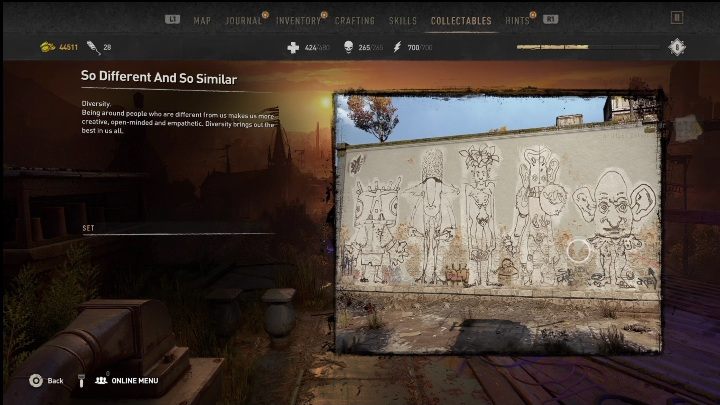 You can find this graffiti by going south of the subway - Dying Light 2: Graffiti Tags (Houndfield) - list of all - Houndfield - Dying Light 2 Guide