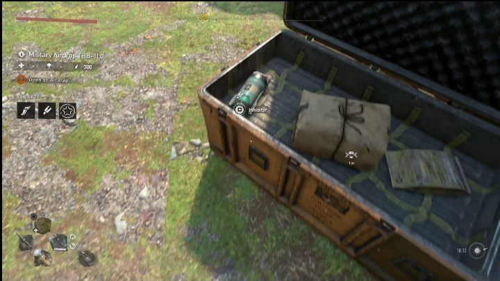 This inhibitor can be retrieved from the airdrop on the roof of the building - Dying Light 2: Inhibitors (Downtown) - list of all - Downtown - Dying Light 2 Guide