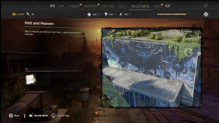 You will find this Graffiti Tag south of the Bazaar - Dying Light 2: Graffiti Tags (Trinity) - list of all - Trinity - Dying Light 2 Guide