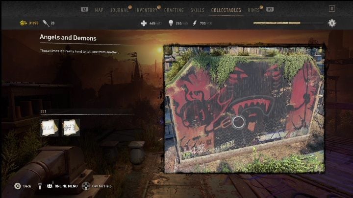 You will find this Graffiti Tag south of the Bazaar - Dying Light 2: Graffiti Tags (Trinity) - list of all - Trinity - Dying Light 2 Guide