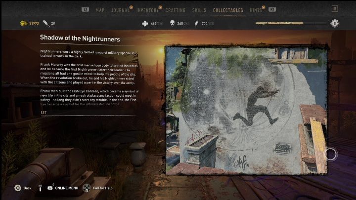 This Graffiti Tag is right next to the safe zone - Dying Light 2: Graffiti Tags (Trinity) - list of all - Trinity - Dying Light 2 Guide