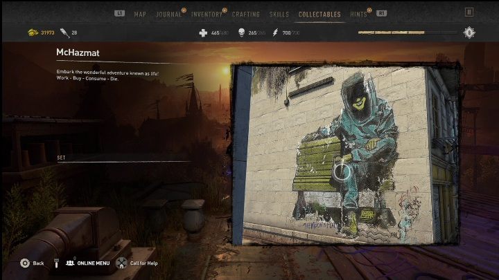 You will come across this Graffiti Tag north of the windmill - Dying Light 2: Graffiti Tags (Trinity) - list of all - Trinity - Dying Light 2 Guide