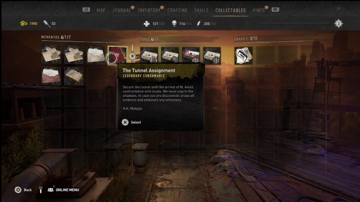 During the Let's Waltz - Dying Light 2: Mementos (Wasteland) - list of all - Wasteland - Dying Light 2 Guide
