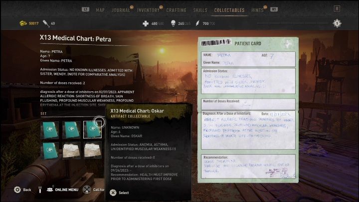 Immediately after entering the operating room, you will have a flashback and then you will talk to Lawan - Dying Light 2: Mementos (Wasteland) - list of all - Wasteland - Dying Light 2 Guide