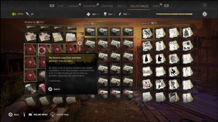 The document is on a table covered with a white cloth - Dying Light 2: Mementos (New Dawn Park) - list of all - New Dawn Park - Dying Light 2 Guide