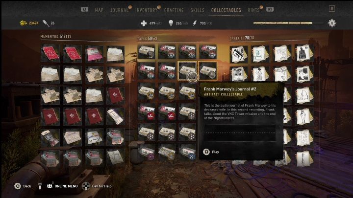 You'll find this recording on top of a windmill by the Fish Eye Canteen - Dying Light 2: Recordings (New Dawn Park) - list of all - New Dawn Park - Dying Light 2 Guide