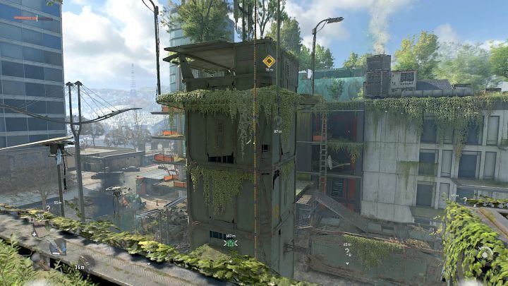 Take a run-up and use the rope to jump onto the watchtower; then talk to Tobias - Dying Light 2: The Lost Light - walkthrough - Story quest - Dying Light 2 Guide