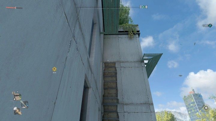 Jump on the metal structure one floor above, and then use the makeshift ladder to climb as high as possible and jump onto the nearby metal structure - Dying Light 2: The Lost Light - walkthrough - Story quest - Dying Light 2 Guide