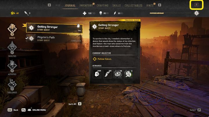 Fortunately, developers from Techland have thought about such an eventuality and in Dying Light 2 pausing the game is possible - Dying Light 2: Classic pause - is it in the game? - Appendix - Dying Light 2 Guide