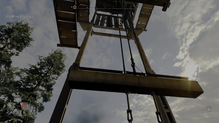 Climb the planks and wait for the metal beam to be lowered - Dying Light 2: Windmills (Quarry End) - list - Windmills - Dying Light 2 Guide