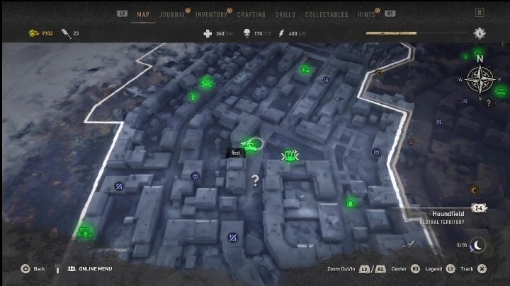 Important places around : Metro Station: Hayward Square - Dying Light 2: Inhibitors (Houndfield) - list of all - Houndfield - Dying Light 2 Guide