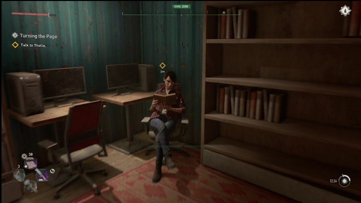 Thalia is a woman you can meet in the library PK Floating Fortress - Dying Light 2: Romances - are they available? - World and game information - Dying Light 2 Guide