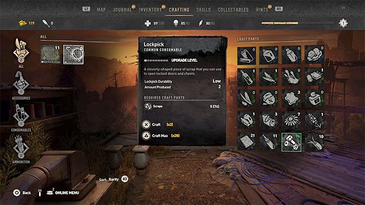 A good source of lockpicks comes from crafting - Dying Light 2: Lockpicks - how to get and use? - Exploration - Dying Light 2 Guide