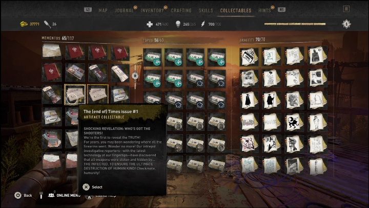 This collectible is in the container - Dying Light 2: Mementos (Quarry End) - list of all - Quarry End - Dying Light 2 Guide