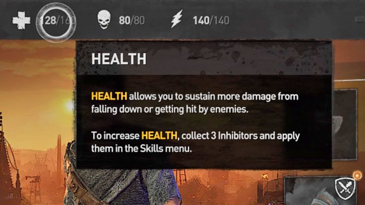 Your character in Dying Light 2 has a parameter which informs you of his current health - Dying Light 2: Healing - How to restore health? - Character and statistics - Dying Light 2 Guide
