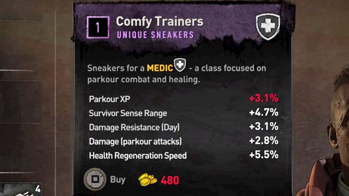 You should know that you can increase your healing's effectiveness with specific clothes - Dying Light 2: Healing - How to restore health? - Character and statistics - Dying Light 2 Guide