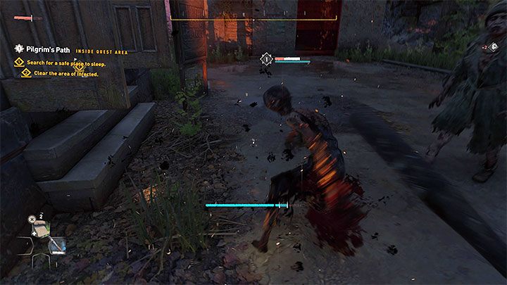 When a monster misses its lunge attack, run towards it and attack - Dying Light 2: Pilgrims Path - walkthrough - Story quest - Dying Light 2 Guide