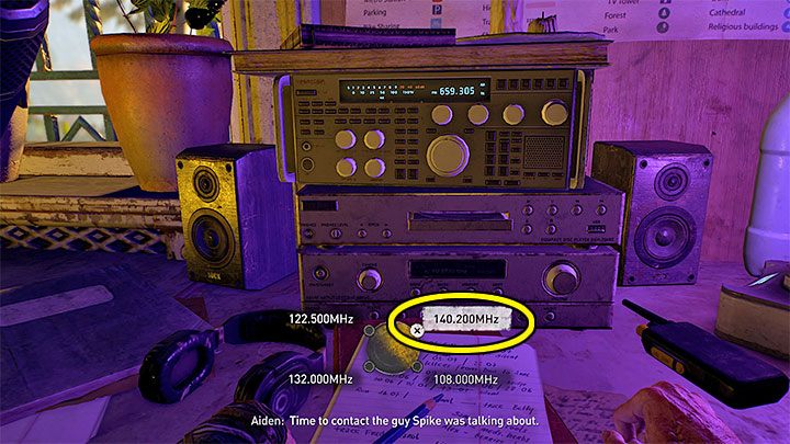 After watching the flashback, Aiden will use the radio - Dying Light 2: Pilgrims Path - walkthrough - Story quest - Dying Light 2 Guide