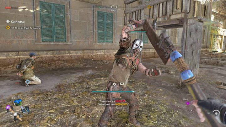 The easiest way of getting the trophy is targeting a single "basic" bandit - one that doesn't have heavy armor or a two-handed weapon - Dying Light 2: Lightning Reflexes trophy - how to unlock? - Trophy Guide - Dying Light 2 Guide