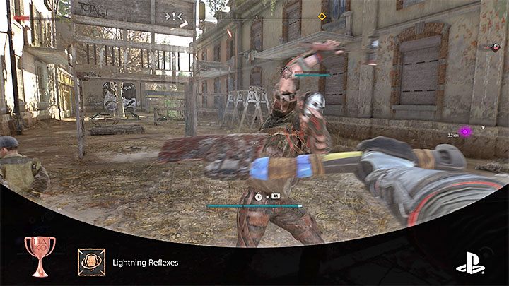 Repeat this until 10 melee attacks have been parried in a row - Dying Light 2: Lightning Reflexes trophy - how to unlock? - Trophy Guide - Dying Light 2 Guide