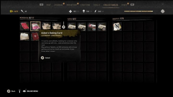 The memento is a reward for completing The Matchmaker side quest - Dying Light 2: Mementos (Trinity) - list of all - Trinity - Dying Light 2 Guide