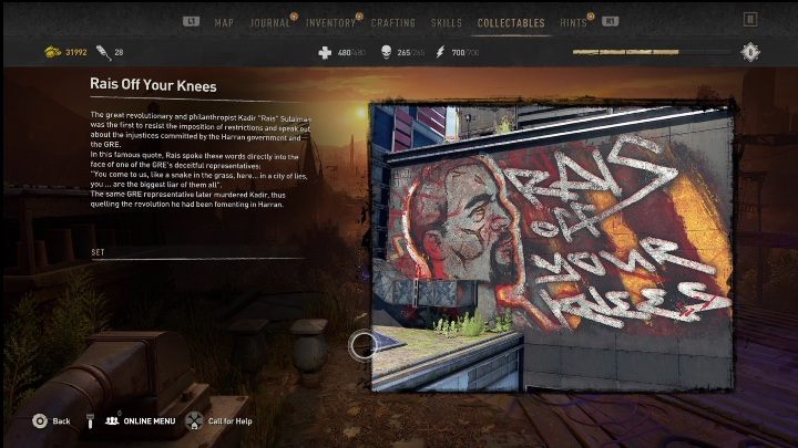 You can find this graffiti by going south of the subway - Dying Light 2: Graffiti Tags (Downtown) - list of all - Downtown - Dying Light 2 Guide