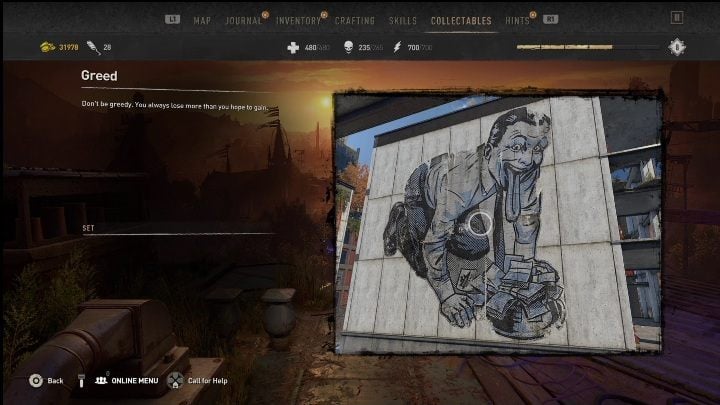 You will find this Graffiti Tag on the wall of the skyscraper - Dying Light 2: Graffiti Tags (Garrison) - list of all - Garrison - Dying Light 2 Guide