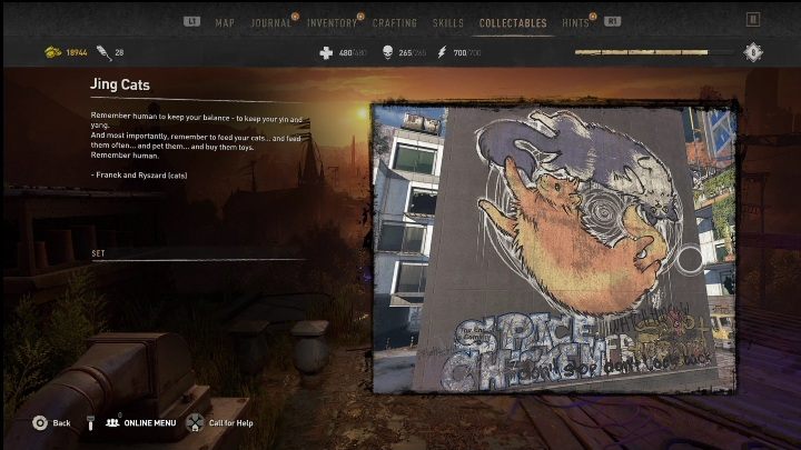 This graffiti can be found in the northern part of the location, right next to the windmill - Dying Light 2: Graffiti Tags (Garrison) - list of all - Garrison - Dying Light 2 Guide