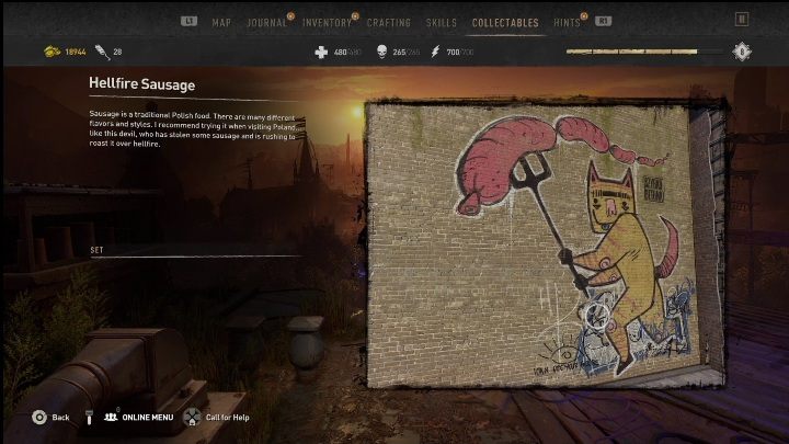 This graffiti tag was painted near the windmill - Dying Light 2: Graffiti Tags (The Wharf) - list of all - The Wharf - Dying Light 2 Guide