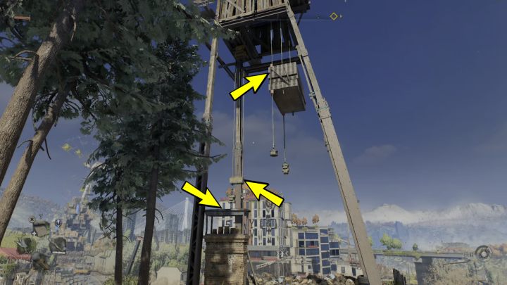 Climbing to the top of the windmill is done by crossing through moving and stationary elements that lead to the higher levels of the structure - Dying Light 2: Windmill - how to activate? - Exploration - Dying Light 2 Guide