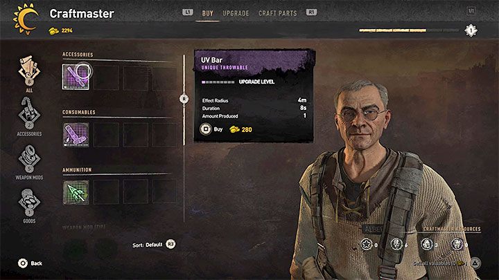 The UV bars are also called flares - Dying Light 2: Immunity - how does it work? - Character and statistics - Dying Light 2 Guide