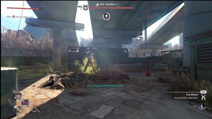 You will find this inhibitor in the GRE Anomaly area - Dying Light 2: Inhibitors (The Wharf) - list of all - The Wharf - Dying Light 2 Guide