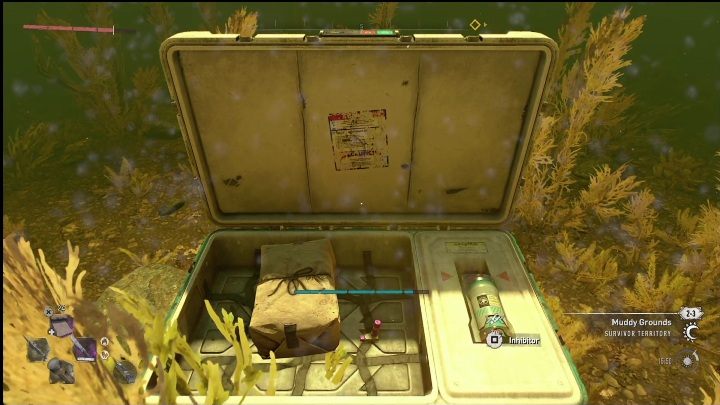 You can get this collectible by diving under the bridge, on the border of Lower Dam Ayre and Muddy Grounds - Dying Light 2: Inhibitors (Lower Dam Ayre) - list of all - Lower Dam Ayre - Dying Light 2 Guide