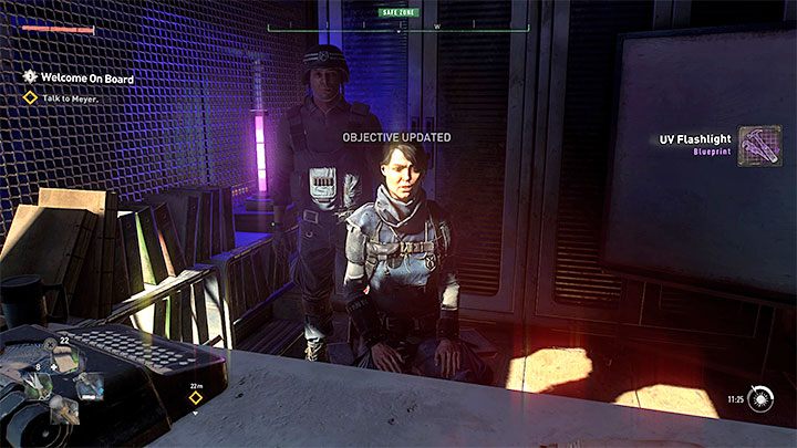 After the meeting concludes, return to Meyer and talk to her again - Dying Light 2: Welcome On Board- walkthrough - Story quest - Dying Light 2 Guide