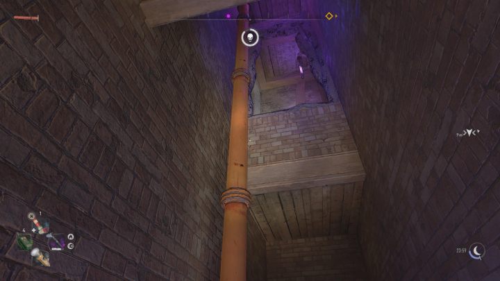 Jump on the pipe and climb up to Hubert's secret hideout - Dying Light 2: The Ball is in Your Court - walkthrough - Side quests - Dying Light 2 Guide