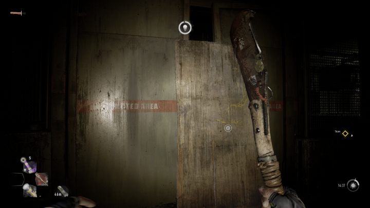 After leaving the room with containers, go left and move the board covering the passage - Dying Light 2: The Ball is in Your Court - walkthrough - Side quests - Dying Light 2 Guide