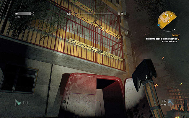 Head west, to the Garrison (Raiss Garrison on the map) - 6: The Pit | Main quests - The Slums - Main quests - The Slums - Dying Light Game Guide