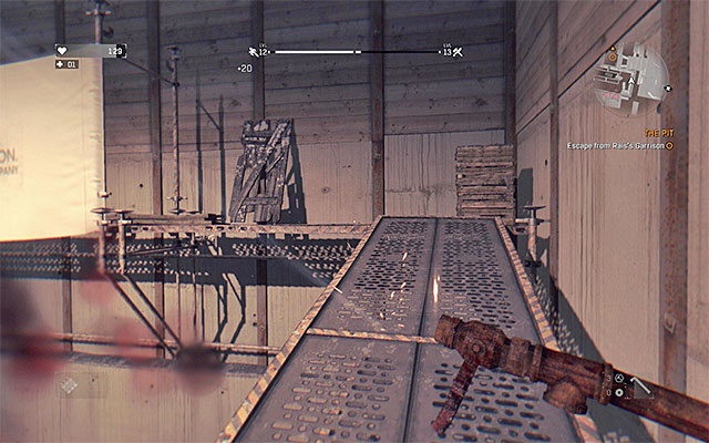 Run all the time, using parkour techniques to avoid the obstacles and climb quickly. - 6: The Pit | Main quests - The Slums - Main quests - The Slums - Dying Light Game Guide