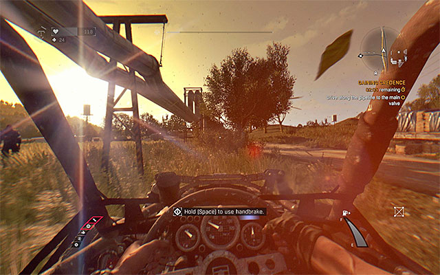 Drive along the pipeline - Gaining Credence | Main story - Main story - Dying Light: The Following Game Guide