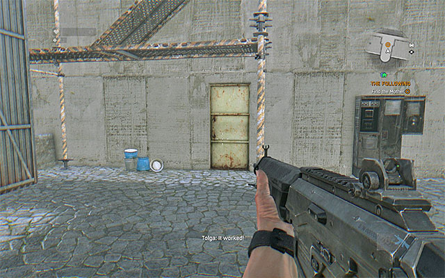 The entrance to the dam can be seen on the above screenshot - its a small balcony located in the upper part of the construction - The Following | Main story - Main story - Dying Light: The Following Game Guide