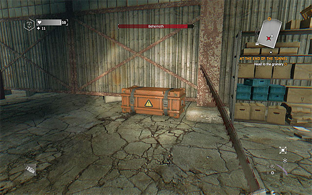 After clearing and entering the warehouse, provoke to boss to attack, giving you a few seconds of free time during which he wont be able to attack again - Hidden ending | Game endings - Game endings - Dying Light: The Following Game Guide