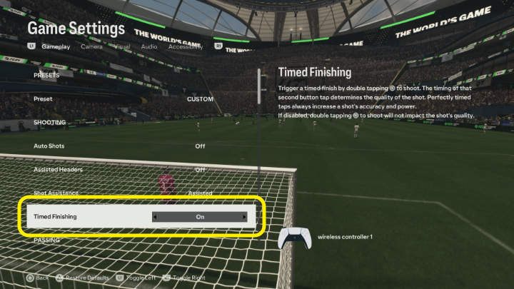 Timed Finishing can be enabled both in the main menu and during gameplay by going to Controller Settings - EA Sports FC 24: How to enable Timed Finishing? - EA Sports FC 24: FAQ - EA Sports FC 24 - game guide
