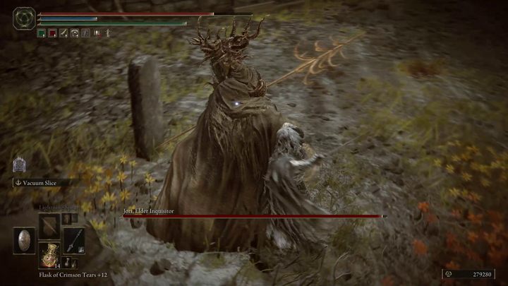 Direct attacks with the staff are preceded by a telegraphed swing animation - Shadow of the Erdtree: How to defeat Jori, Elder Inquisitor? - Shadow of the Erdtree: Side bosses - Elden Ring Guide