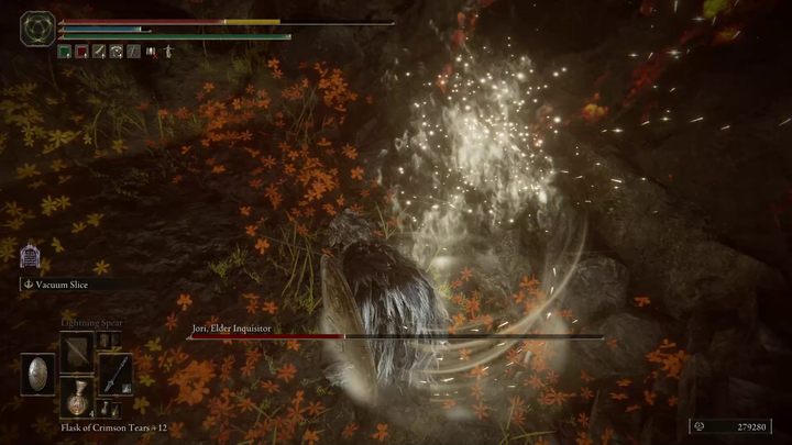 Jori will try to make it difficult for you to get close with ranged attacks - Shadow of the Erdtree: How to defeat Jori, Elder Inquisitor? - Shadow of the Erdtree: Side bosses - Elden Ring Guide