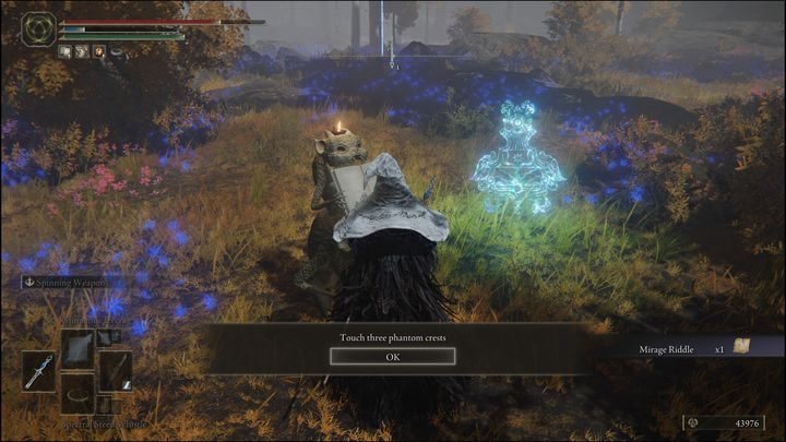 When you go to the indicated location on the map, you will notice a small statue along the way telling you to touch three phantoms - Elden Ring: Sorceries and Incantations (Altus Plateau) - list of all - Elden Ring: Altus Plateau - Elden Ring Guide