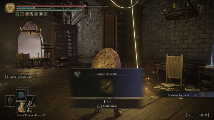 A Scadutree Fragment is located next to the Storehouse, Fourth Floor Site of Grace - Shadow of the Erdtree: All Scadutree Fragments map - Shadow of the Erdtree: Secrets and Collectibles - Elden Ring Guide