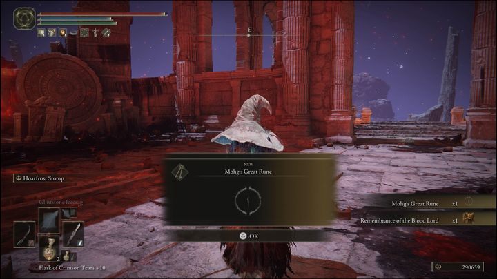 For defeating Mohg, Lord of Blood, you will receive Runes (420,000), Mohg's Great Rune, and Remembrance of the Blood Lord - Elden Ring: How to beat Mohg, Lord of Blood? - Elden Ring: All bosses in Siofra River - Elden Ring Guide