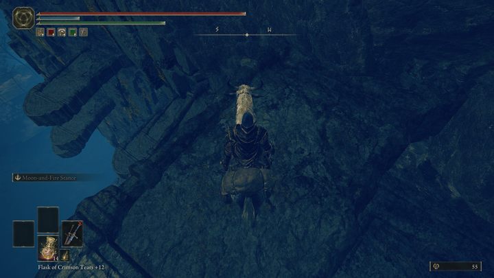 Continue along the rocky ledges until you reach the Site of Grace near the cliff - Shadow of the Erdtree: How to reach the Abyssal Woods? - Shadow of the Erdtree: Secret locations - Elden Ring Guide