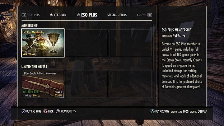 You can buy a subscription in two ways - ESO: Plus subscription guide, tips - Starting the game - The Elder Scrolls Online Guide