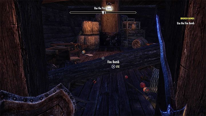 Get to a place where you can press the interaction button to plant a bomb - ESO: Morrowind tutorial, Broken Bonds quest walkthrough, tips - Starting the game - The Elder Scrolls Online Guide
